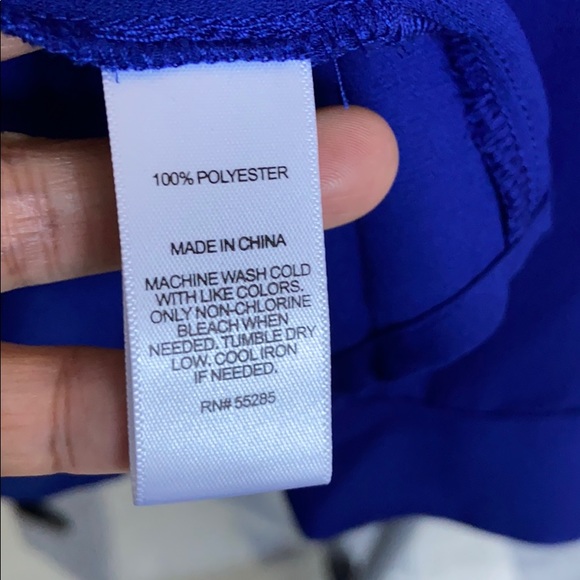 Express Portofino royal blue button down shirt - Picture 3 of 3